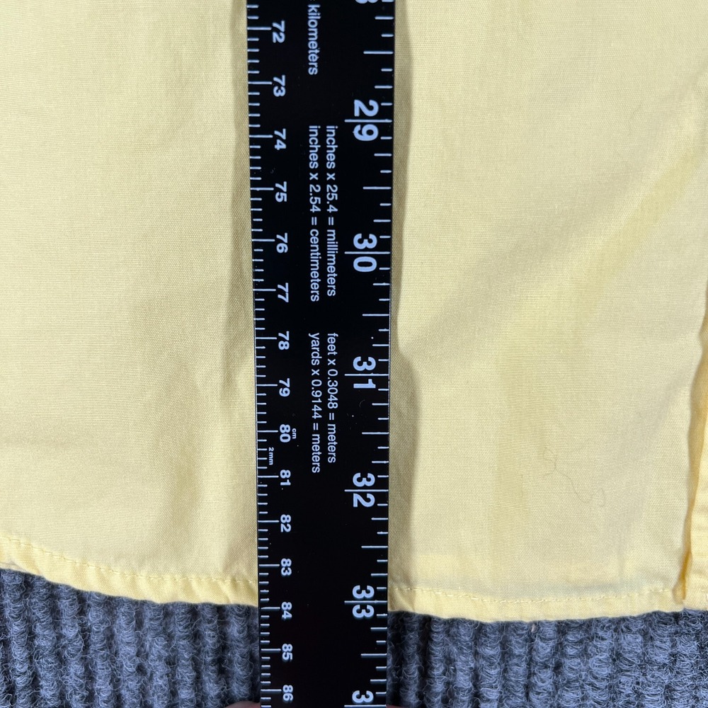 Columbia PFG Shirt Mens Large Yellow Short Sleeve Button Up Fishing Outdoor - Picture 8 of 13
